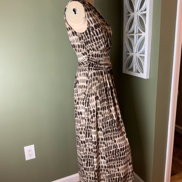 Vince Camuto Leopard Print One-Shoulder Maxi Dress medium - Picture 3 of 6
